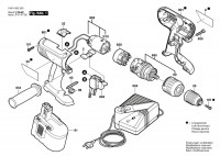 Bosch 0 601 952 220 Gsb 24 Ve-2 Cordless Impact Drill 24 V / Eu Spare Parts